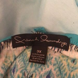 French Laundry Tops - French Laundry Blue Printed Tank Plus 3X French Laundry Tops - French Laundry Blue Printed Tank Plus 3X
